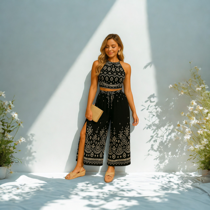 Women's Summer Boho  Style Halter